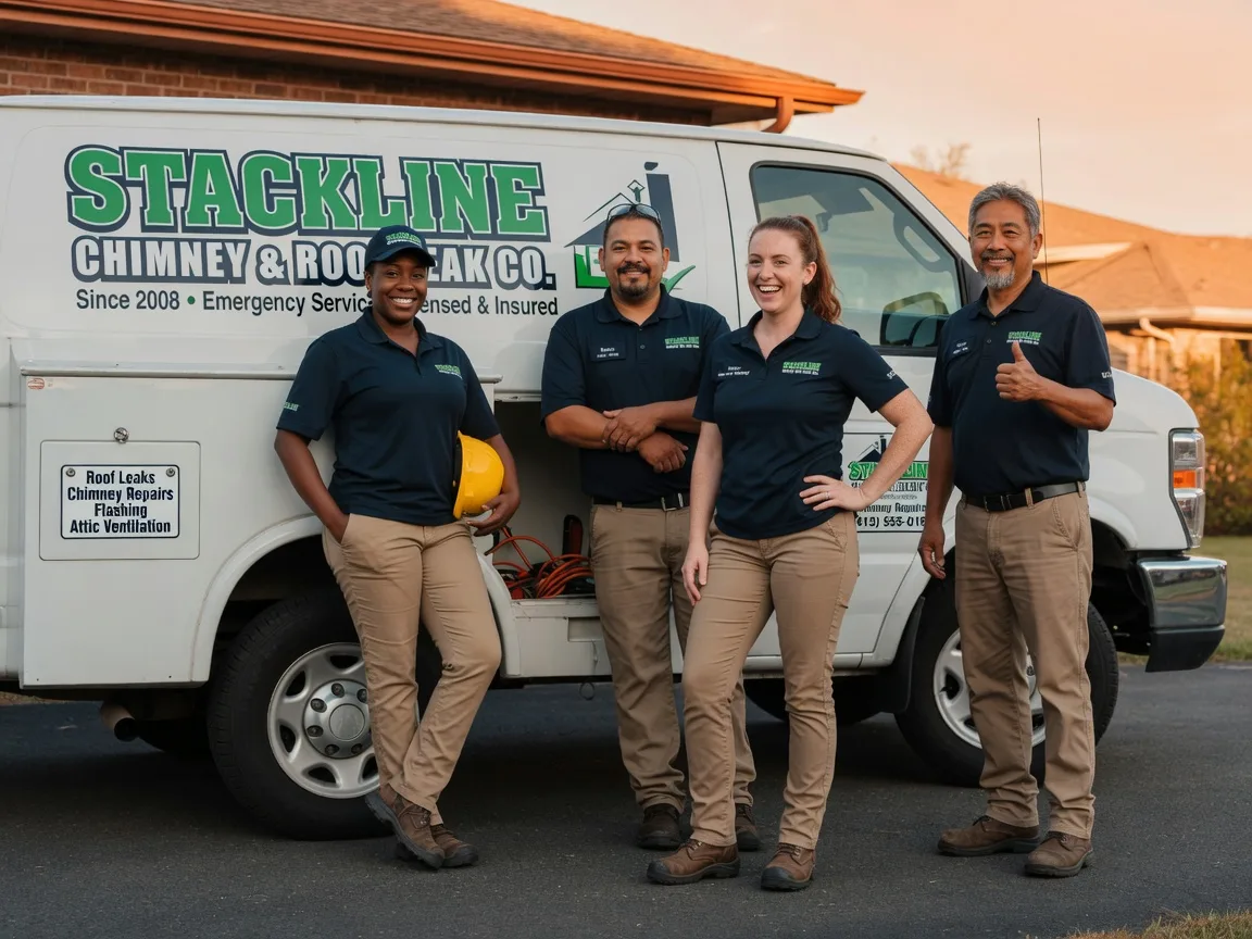 Chimney flashing repair company in Fairfield, NC